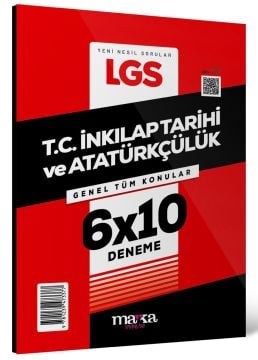 Marka Yayınları 2026 LGS Genel Tüm Konular T.C. İnkılap Tarihi ve Atatürkçülük 6 Deneme