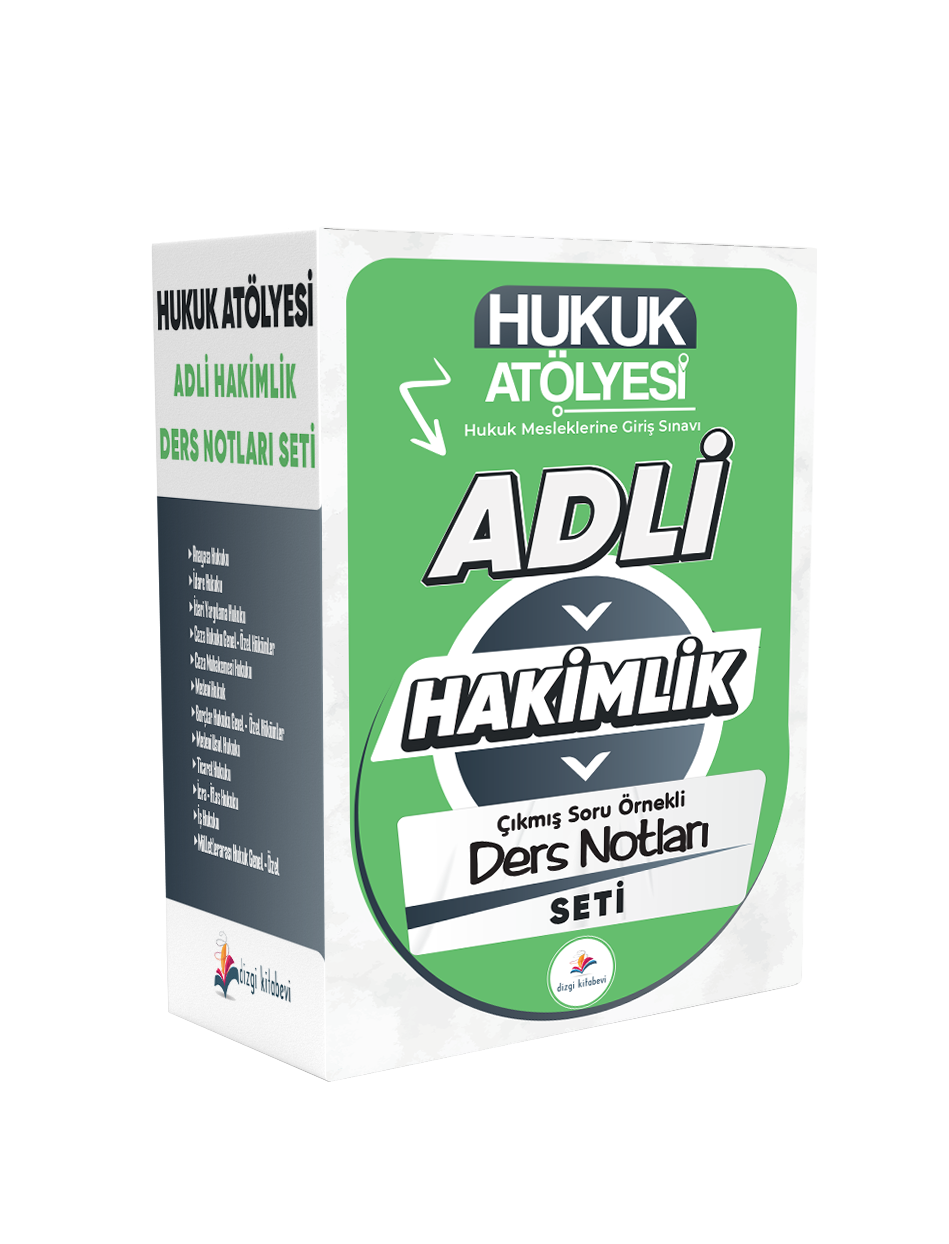Dizgi Kitap 2026 Hukuk Atölyesi Adli Hakimlik Çıkmış Soru Örnekli Ders Notları Seti