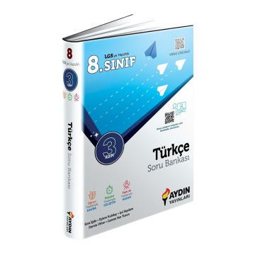 Aydın Yayınları 8. Sınıf LGS Türkçe Üç Adım Soru Bankası
