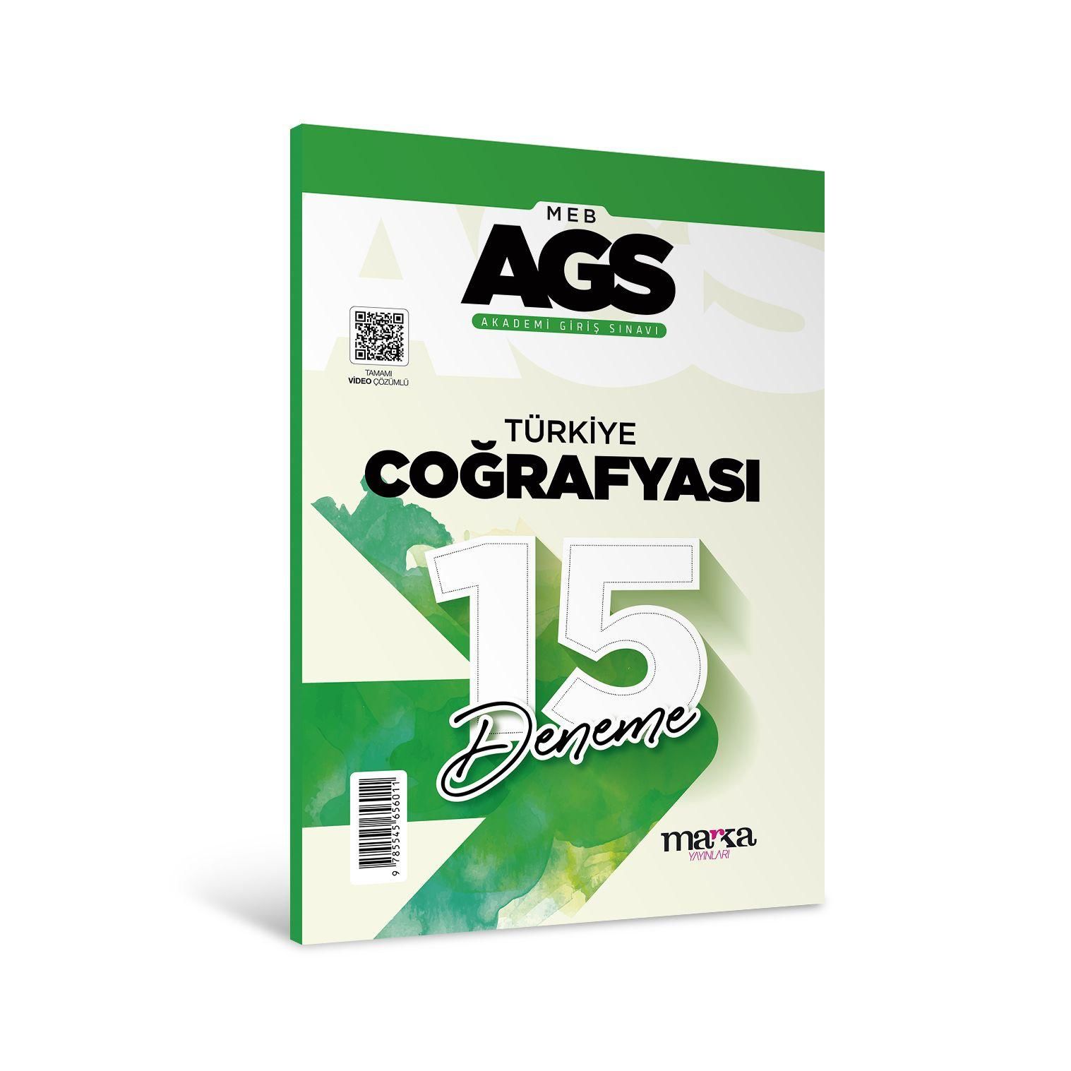 2026 AGS Türkiye Coğrafyası 15 Deneme Marka Yayınları