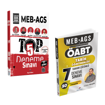 Dizgi Kitap 2026 MEB AGS TOP 5 Fasiküller Halinde 5 Deneme & Meb Ags ÖABT Tarih Öğretmenliği 7 Deneme Seti