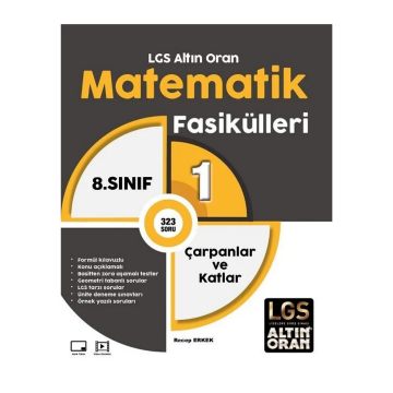 Palme Yayınları 8. Sınıf LGS Altın Oran Matematik Fasikülleri 1 Çarpanlar ve Katlar