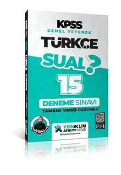2024 KPSS Genel Yetenek Sual Türkçe Tamamı Video Çözümlü 15 Deneme Yediiklim Yayınları