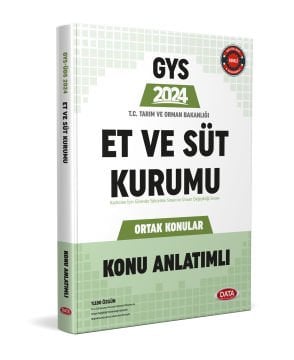 Et Ve Süt Kurumu Gys Ortak Konular Konu Anlatımlı Data Yayınları