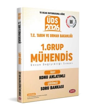 Data Yayınları T.C. Tarım Ve Orman Bakanlığı Üds 1.Grup Mühendis Özet Konu Anlatımlı Çözümlü Soru Bankası