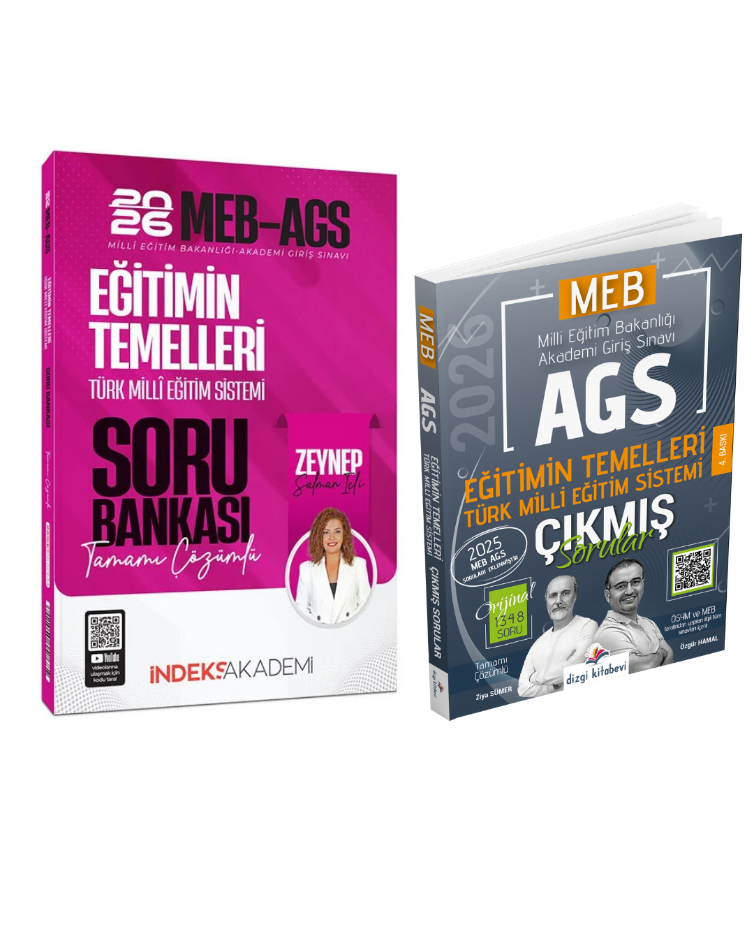 İndeks Akademi 2026 MEB-AGS Eğitimin Temelleri ve Türk Milli Eğitim Sistemi Soru Bankası Çözümlü - Zeynep Salman İçli ve Dizgi Kitap 2026 MEB AGS Eğitimin Temelleri Türk Milli Eğitim Sistemi Çıkmış Sorular- Ziya Sümer Özgür Hamal