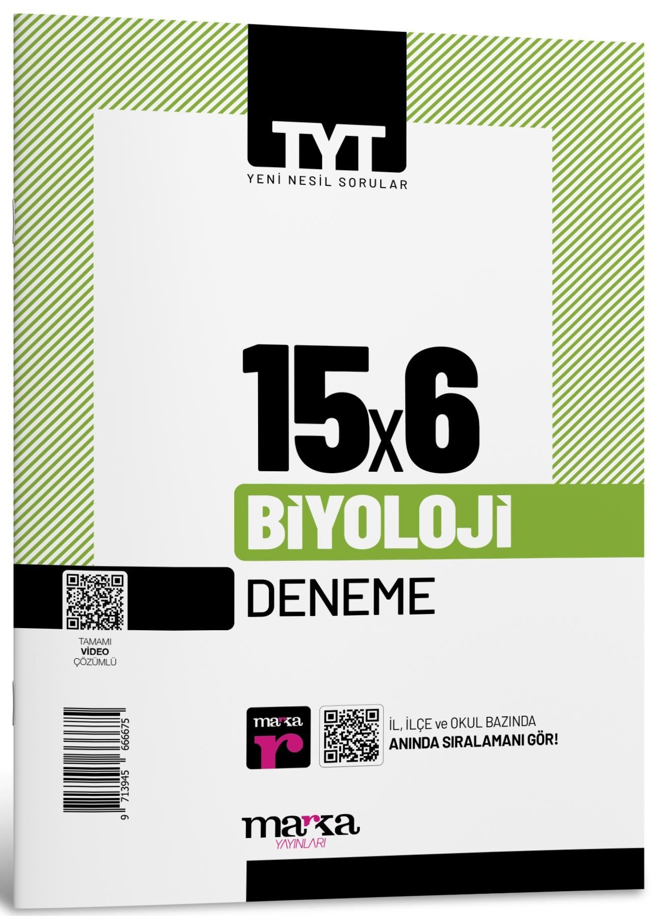 2026 TYT Biyoloji 15 Deneme Tamamı Video Çözümlü Marka Yayınları