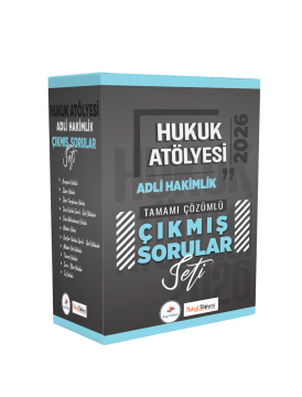 Dizgi Kitap 2026 Hukuk Atölyesi Adli Hakimlik Tamamı Çözümlü Orijinal Çıkmış Sorular Seti