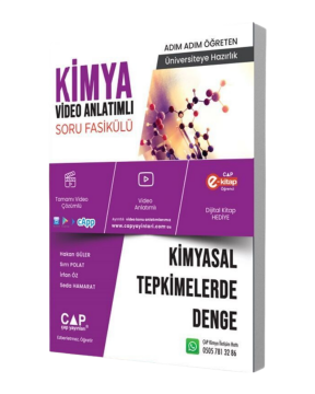 Çap Yayınları Üniversiteye Hazırlık Kimya Kimyasal Tepkimeler Denge Asitler Konu Anlatımlı Soru Fasikülü