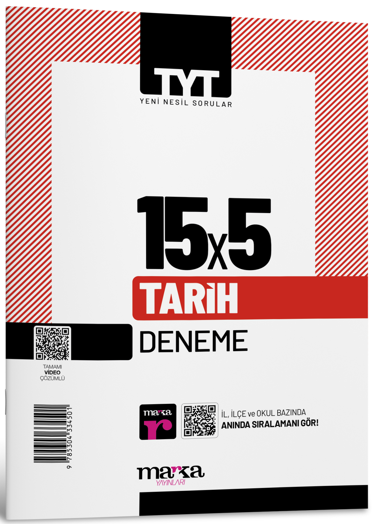 2026 TYT Tarih 15 Deneme Tamamı Video Çözümlü Marka Yayınları