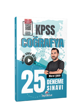Dizgi Kitap 2026 KPSS Coğrafya Tamamı Video Çözümlü 25 Deneme Sınavı Murat Çakır