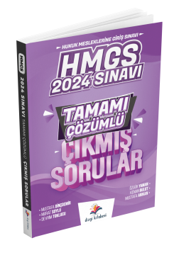 Dizgi Kitap HMGS 2024 Sınavı Tamamı Çözümlü Çıkmış Sorular
