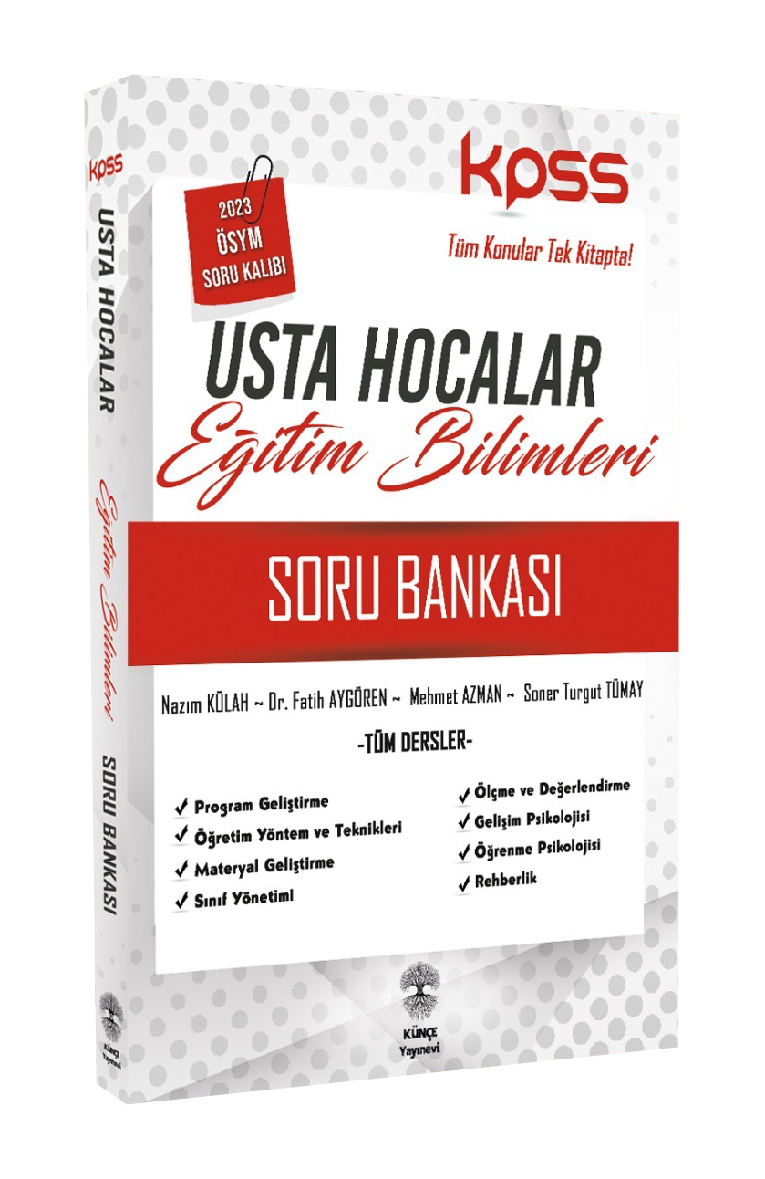 2023 Usta Hocalar Kpss Eğitim Bilimleri Soru Bankası