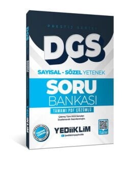 Yediiklim Yayınları 2026 DGS Prestij Serisi Sayısal Sözel Yetenek Tamamı PDF Çözümlü Soru Bankası