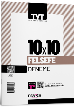2026 TYT Felsefe 10 Deneme Tamamı Video Çözümlü Marka Yayınları