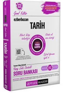 2025 Ezberbozan KPSS Genel Yetenek Genel Kültür Tarih Soru Bankası Pegem Yayınları