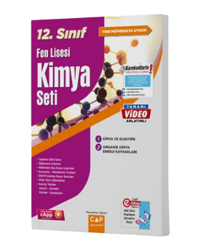 Çap Yayınları 12. Sınıf Fen Lisesi Kimya Seti