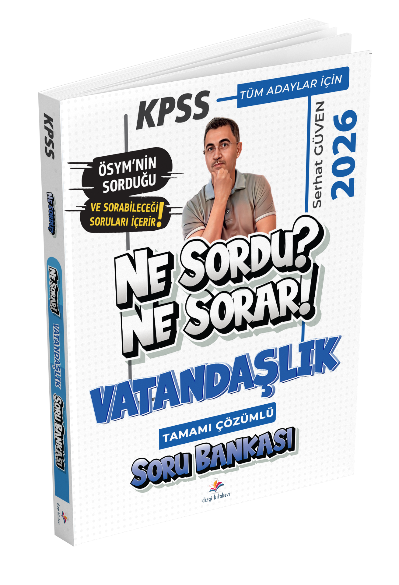 Dizgi Kitap 2026 KPSS Tüm Adaylar İçin Vatandaşlık Ne Sordu Ne Sorar Tamamı Çözümlü Soru Bankası Serhat Güven