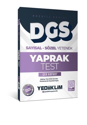 2026 DGS Prestij Serisi Sayısal Sözel Yetenek Çek Kopart Yaprak Test Yediiklim Yayınları