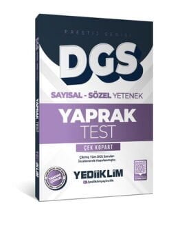 2026 DGS Prestij Serisi Sayısal Sözel Yetenek Çek Kopart Yaprak Test Yediiklim Yayınları