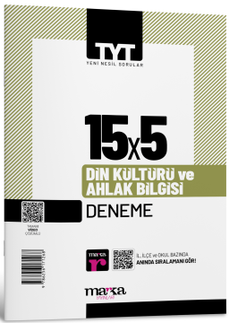 2025 TYT Din Kültürü ve Ahlak Bilgisi 15 Deneme Tamamı Video Çözümlü Marka Yayınları