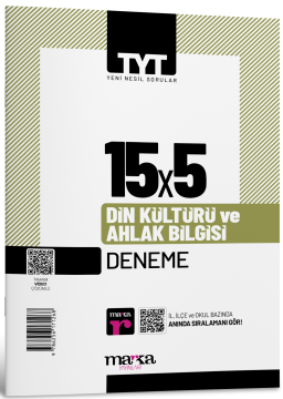 2026 TYT Din Kültürü ve Ahlak Bilgisi 15 Deneme Tamamı Video Çözümlü Marka Yayınları