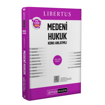Pegem Akademi KPSS A Grubu Libertus Medeni Hukuk Konu Anlatımlı