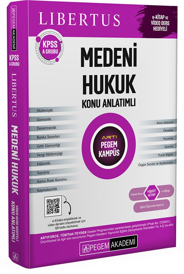 KPSS A Grubu Medeni Hukuk Konu Anlatımlı Pegem Yayınları