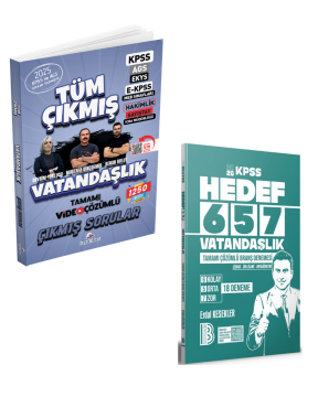 Dizgi Kitap 2026 Vatandaşlık Tüm Sınavlar Çıkmış Sorular & KPSS Vatandaşlık 18 Branş Deneme Benim Hocam Yayınları Seti