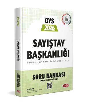 Sayıştay Başkanlığı 2026 GYS Soru Bankası (Karekod Çözümlü) Data Yayınları