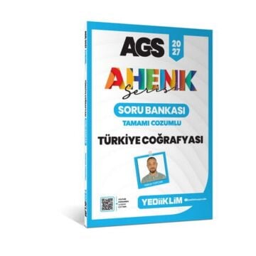 Yediiklim Yayınları 2027 MEB AGS Ahenk Serisi Türkiye Coğrafyası Tamamı Çözümlü Soru Bankası Hakan Topcan
