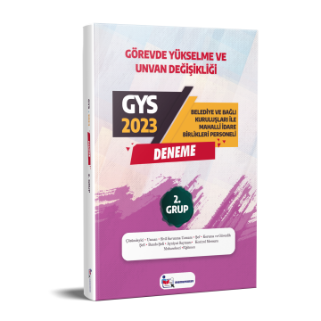 YEREL YÖNETİMLER 2. GRUP GYS DENEME-2023