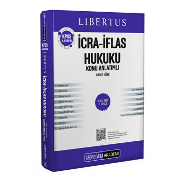 KPSS A Grubu Libertus İcra İflas Hukuku Konu Anlatımlı Pegem Akademi