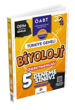 Dizgi Kitap 2024 KPSS Biyoloji Öğretmenliği Türkiye Geneli 5 Deneme Sınavı ( Video Çözümlü )