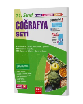 Çap Yayınları 11. Sınıf Coğrafya Seti