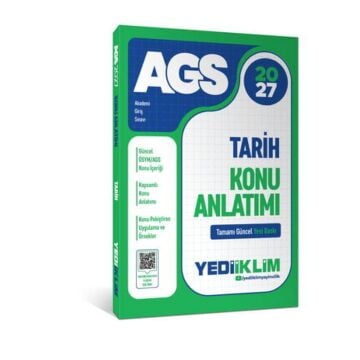 Yediiklim Yayınları 2027 MEB AGS Tarih Konu Anlatımı
