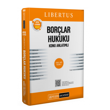 KPSS A Grubu Libertus Borçlar Hukuku Konu Anlatımlı Pegem Akademi