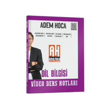 KR Akademi Adem Hoca Tüm Sınavlar İçin Dil Bilgisi Video Ders Kitabı