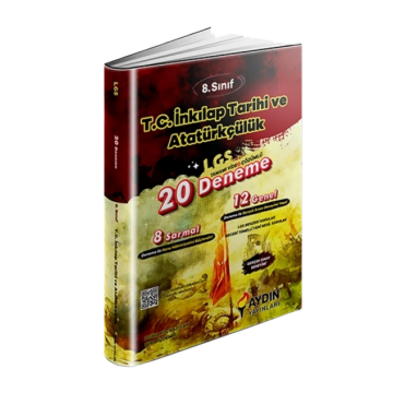 Aydın Yayınları 8. Sınıf LGS T.C. İnkılap Tarihi ve Atatürkçülük 20 Deneme Video Çözümlü