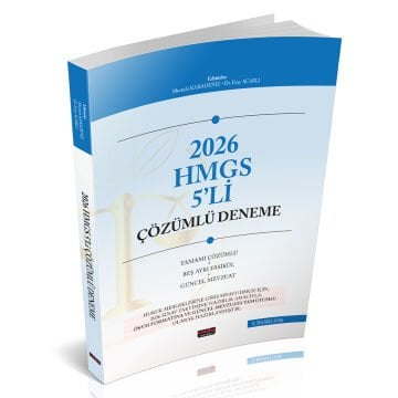 Savaş Yayınları HUKAL HMGS 5'li Çözümlü Deneme Sınavı Mustafa Karadeniz 2026