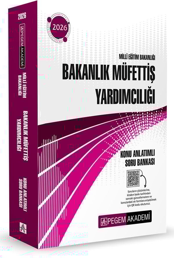 2026 MEB Bakanlık Müfettiş Yardımcılığı Konu Anlatımlı Soru Bankası Pegem Yayınları