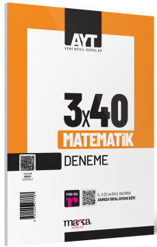 Marka Yayınları 2026 AYT Matematik 3x40 Deneme