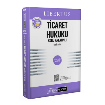 KPSS A Grubu Libertus Ticaret Hukuku Konu Anlatımlı Pegem Akademi