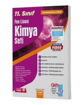 Çap Yayınları 11. Sınıf Fen Lisesi Kimya Seti