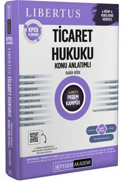 KPSS A Grubu Ticaret Hukuku Konu Anlatımlı Pegem Yayınları