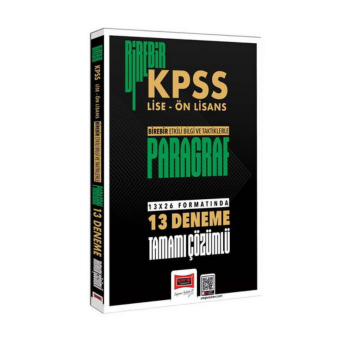 2026 Birebir KPSS - Lise - Önlisans Paragraf Tamamı Çözümlü 13 Deneme Yargı Yayınları