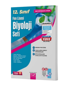 Çap Yayınları 12. Sınıf Fen Lisesi Biyoloji Seti