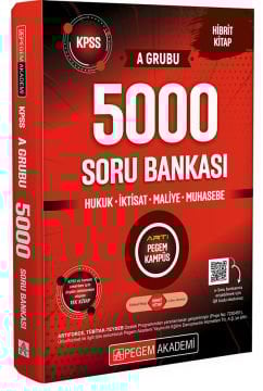 KPSS A Grubu 5000 Soru Bankası Pegem Yayınları