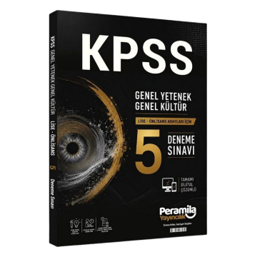 Peramila Yayıncılık KPSS Lise Ön Lisans 5 Deneme Çözümlü