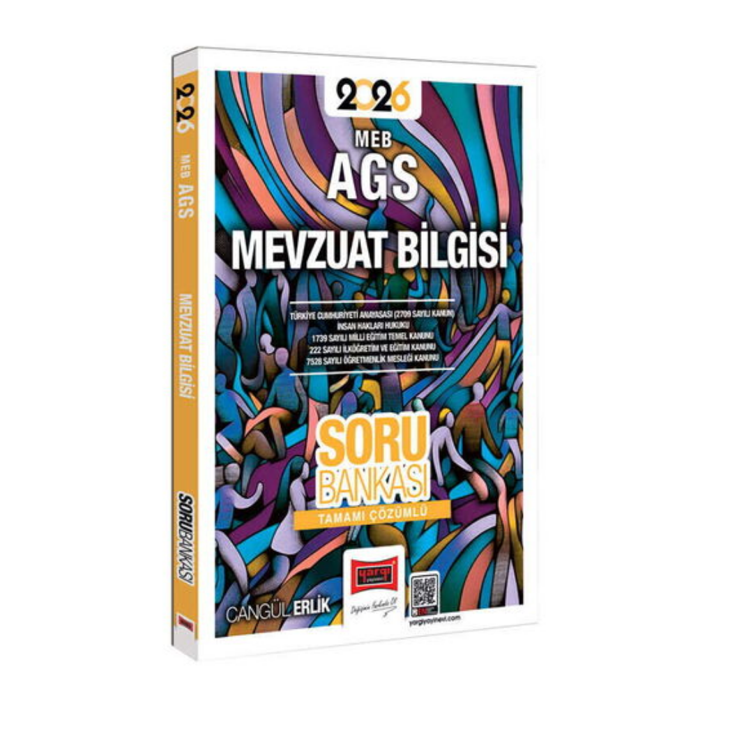 2026 MEB-AGS Mevzuat Bilgisi Tamamı Çözümlü Soru Bankası Cangül Erlik Yargı Yayınları